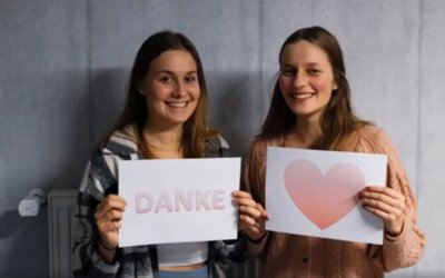 Die Schülerinnen und Schüler der MES sagen danke 😍