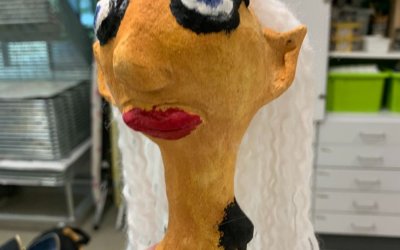 Handpuppenköpfe aus Plastiform